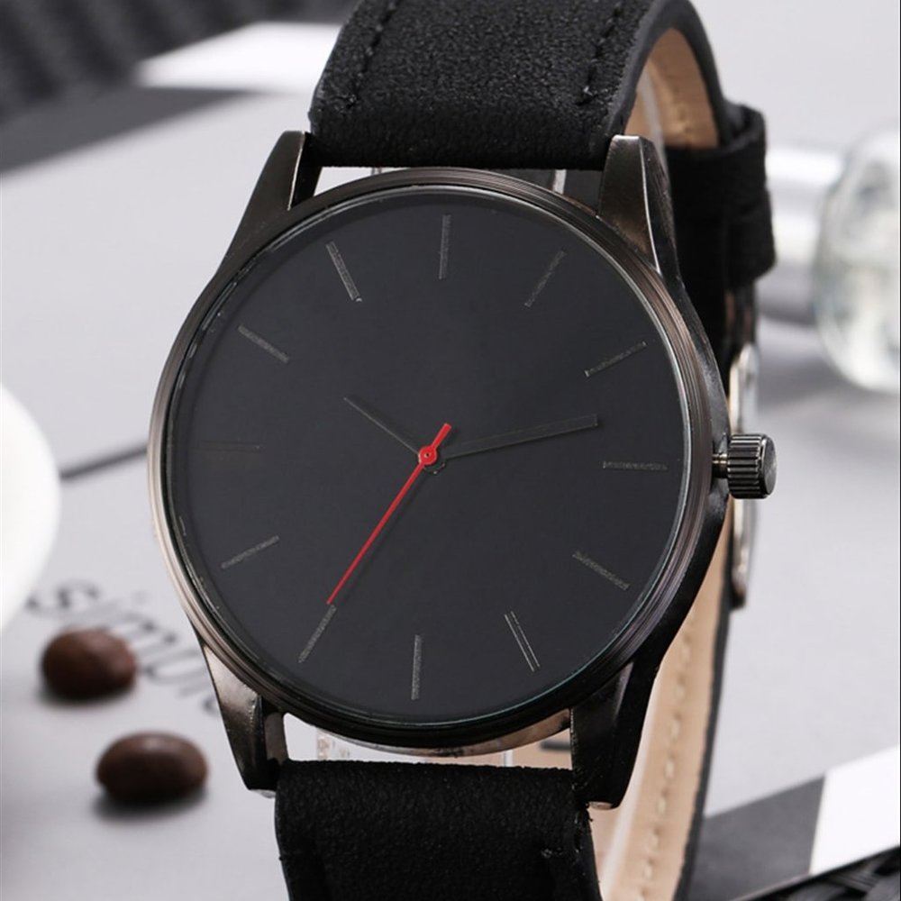 Men Round Quartz Watch - Picture 2 of 2